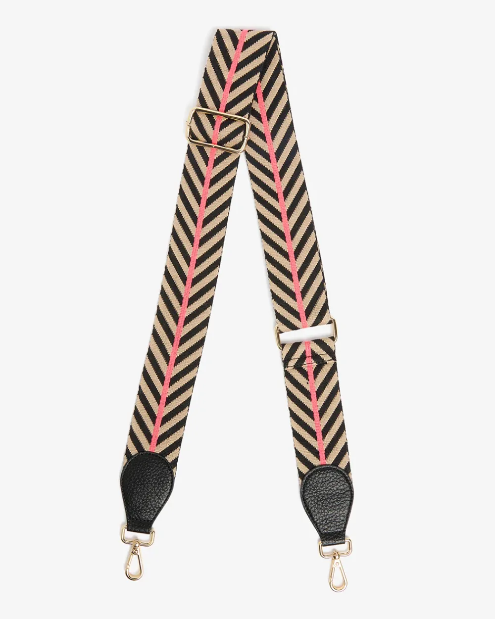 ELMS+KING Accent Strap - Black/Taupe with Black Tab