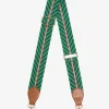 ELMS+KING Accent Strap - Green/Navy with Tan Tab