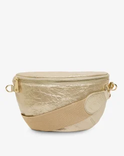 ELMS+KING Alamo Sling Bag - Light Gold Crinkle