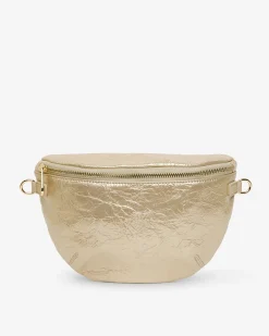 ELMS+KING Alamo Sling Bag - Light Gold Crinkle