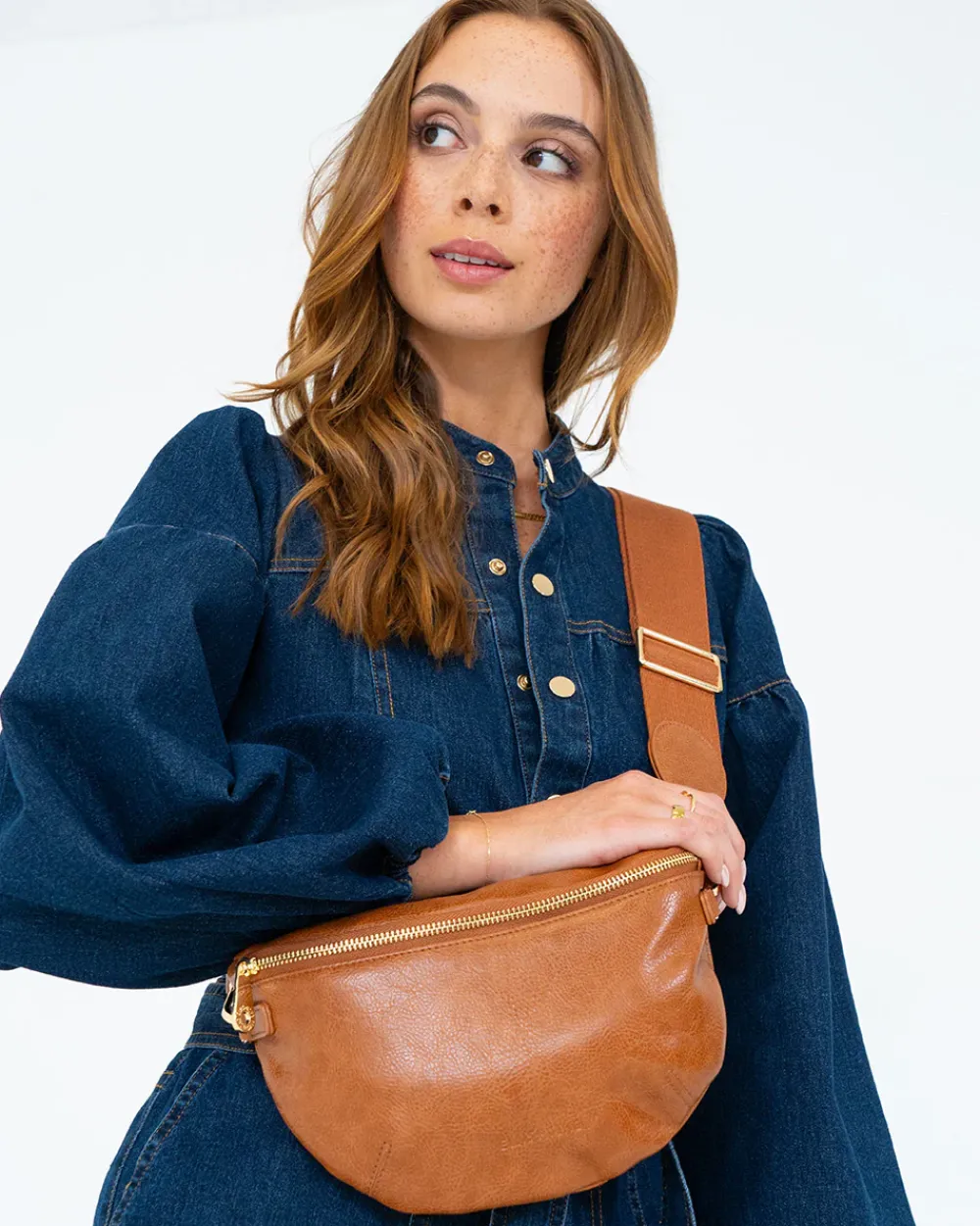 ELMS+KING Alamo Sling Bag - Tan Pebble