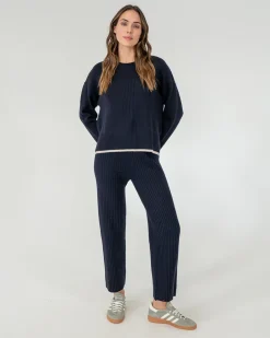 ELMS+KING Avalon Ribbed Pant - Navy