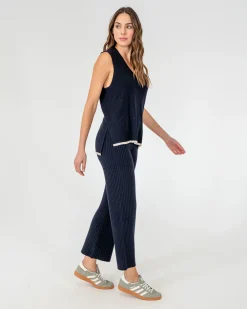 ELMS+KING Avalon Ribbed Pant - Navy