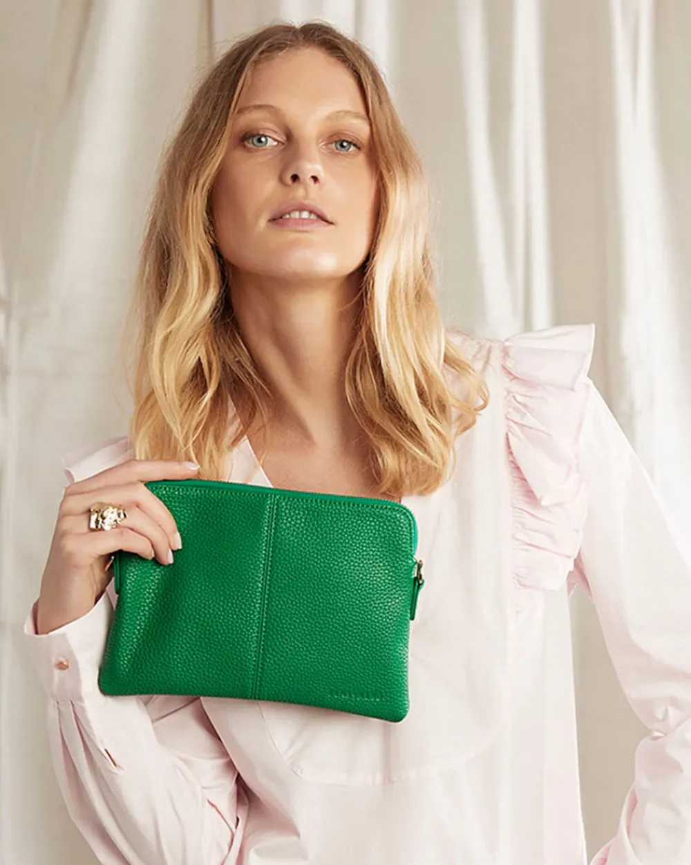 ELMS+KING Bowery Wallet - Green