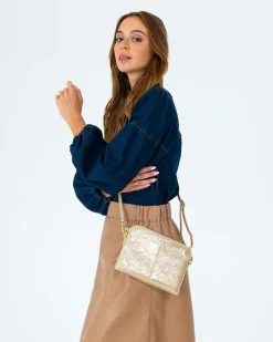 ELMS+KING Bowery Wallet - Light Gold Crinkle