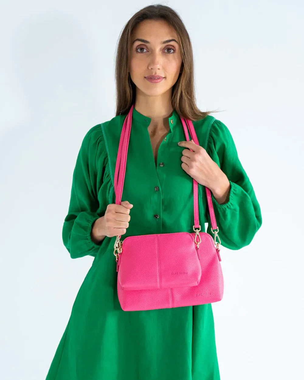 ELMS+KING Burbank Crossbody Large - Fuchsia