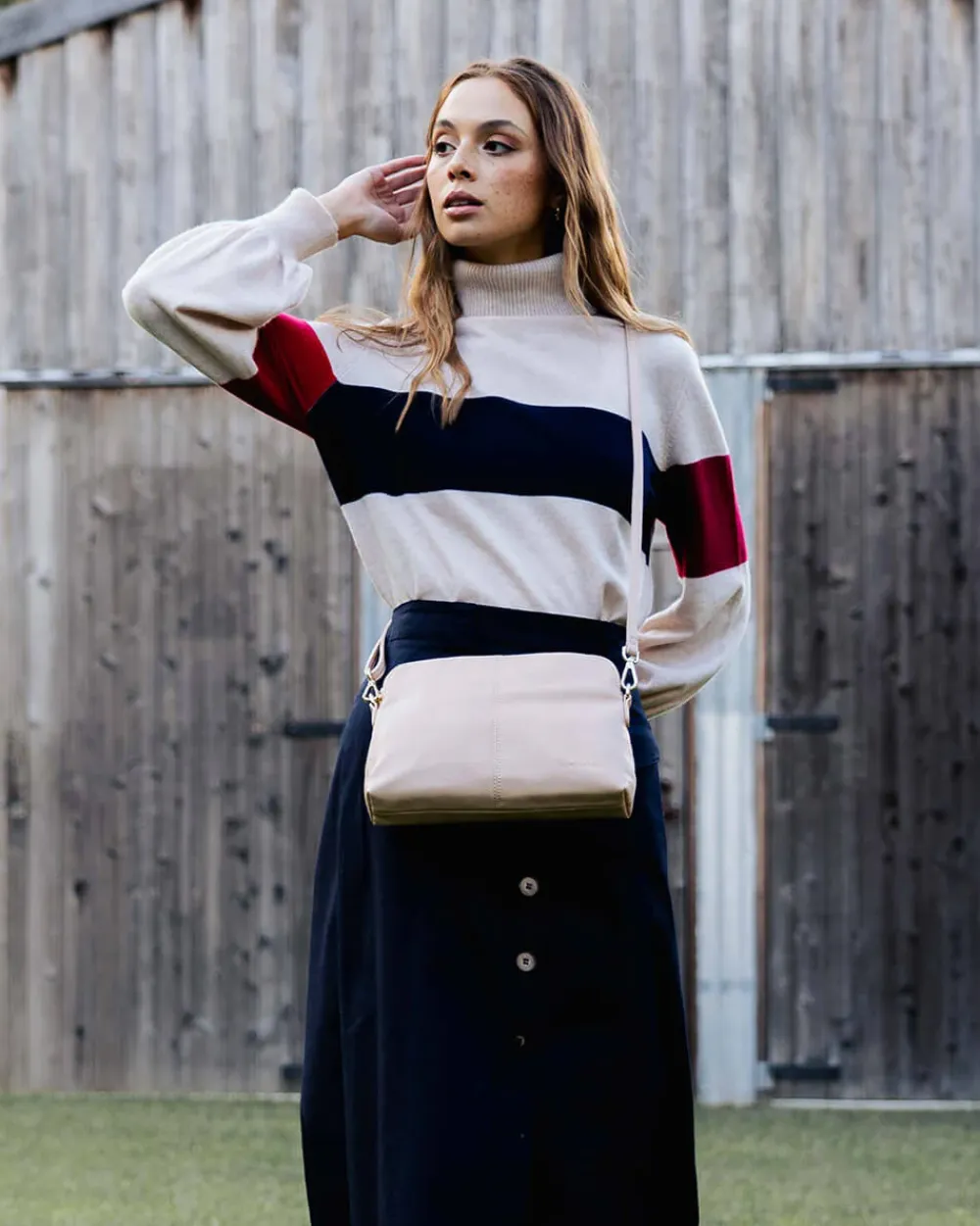 ELMS+KING Burbank Crossbody Large - Neutral