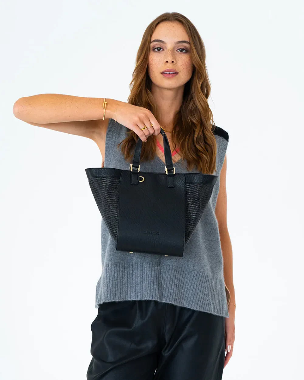 ELMS+KING Carnegie Tote - Black Weave