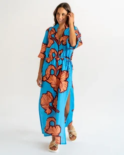 ELMS+KING Cascada Maxi Dress - Hibiscus