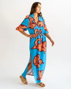ELMS+KING Cascada Maxi Dress - Hibiscus