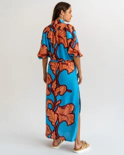 ELMS+KING Cascada Maxi Dress - Hibiscus