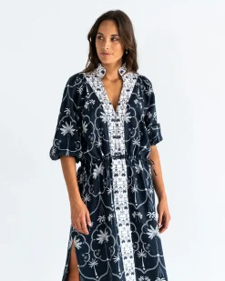 ELMS+KING Cascada Maxi Dress - Navy Palm