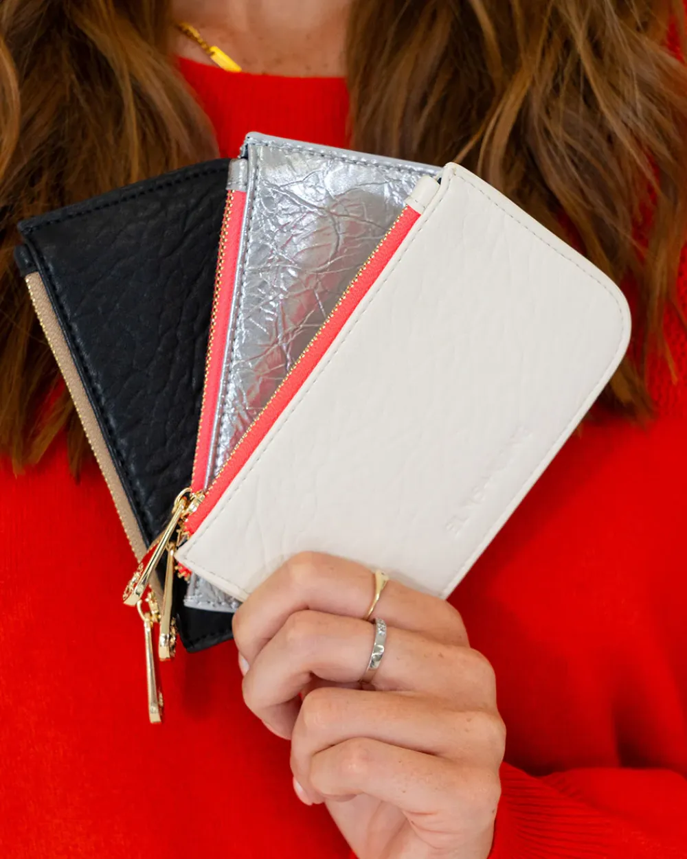 ELMS+KING Centro Wallet - Silver Crinkle