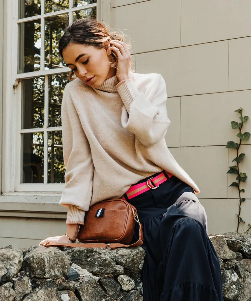 ELMS+KING Cotton Belt - Hot Pink & Bronze