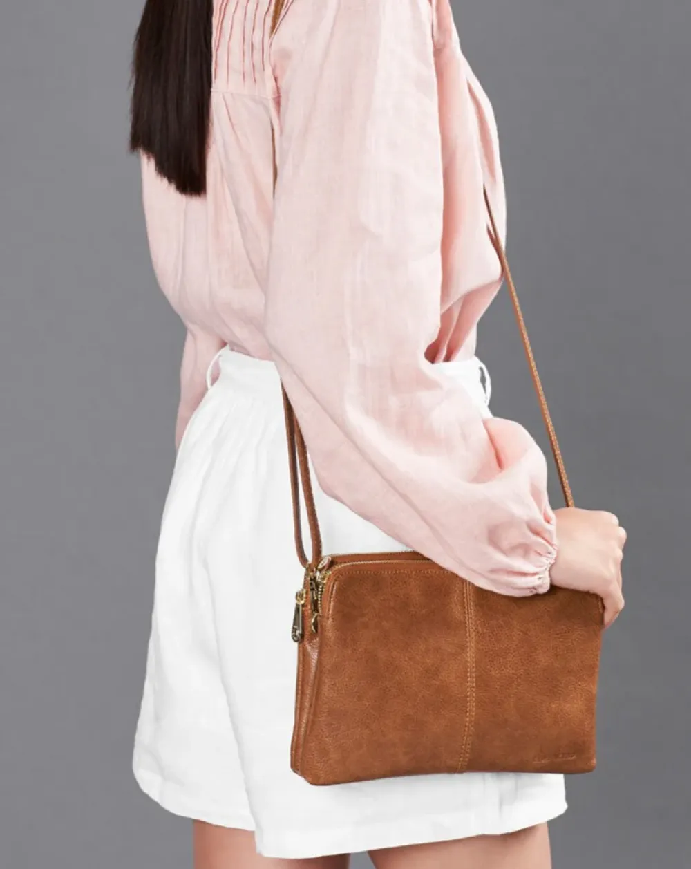 ELMS+KING Double Bowery - Tan Pebble