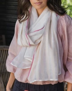 ELMS+KING EK Scarf - Taupe Stripe