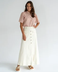 ELMS+KING Hudson Maxi Skirt - Vanilla