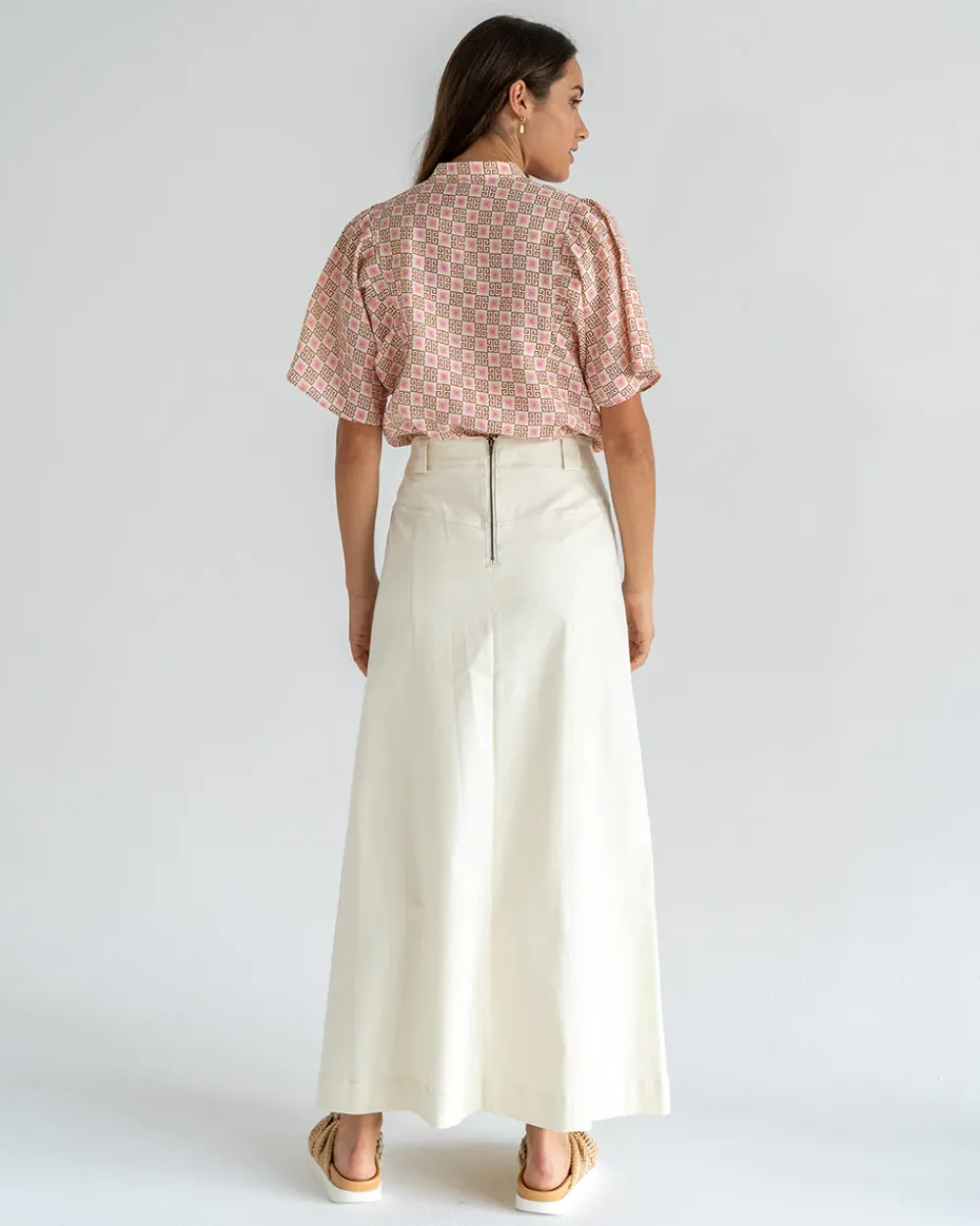 ELMS+KING Hudson Maxi Skirt - Vanilla