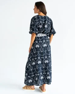 ELMS+KING La Rocco Wrap Skirt - Navy Palm