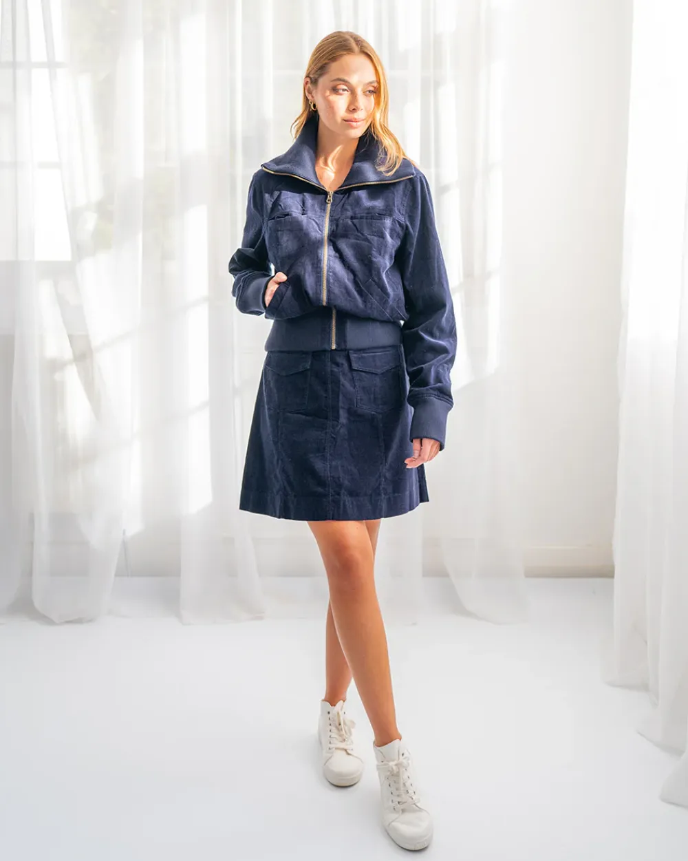 ELMS+KING Lincoln Mini Skirt - Navy