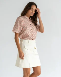 ELMS+KING Lincoln Mini Skirt - Vanilla