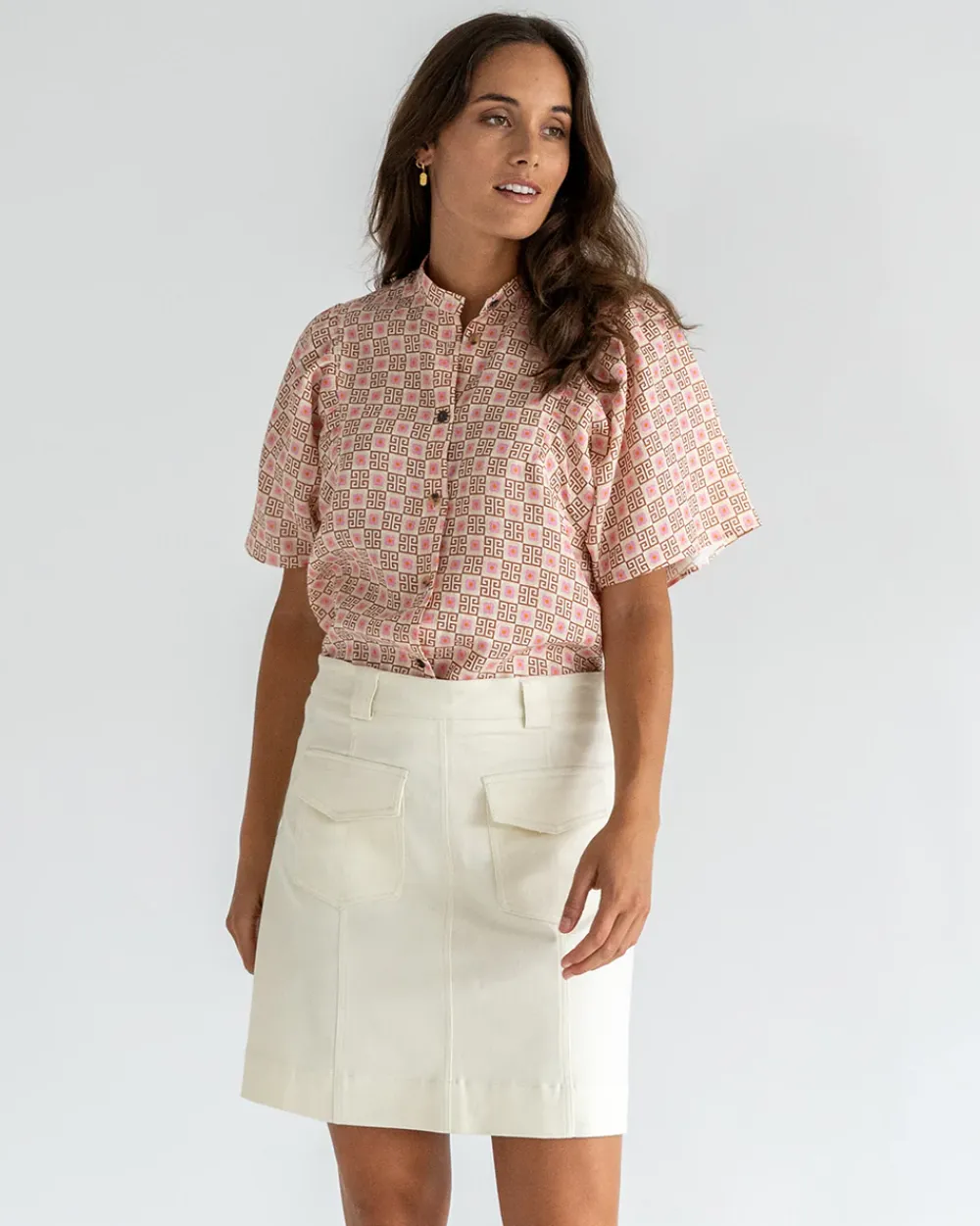 ELMS+KING Lincoln Mini Skirt - Vanilla