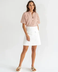 ELMS+KING Lincoln Mini Skirt - White