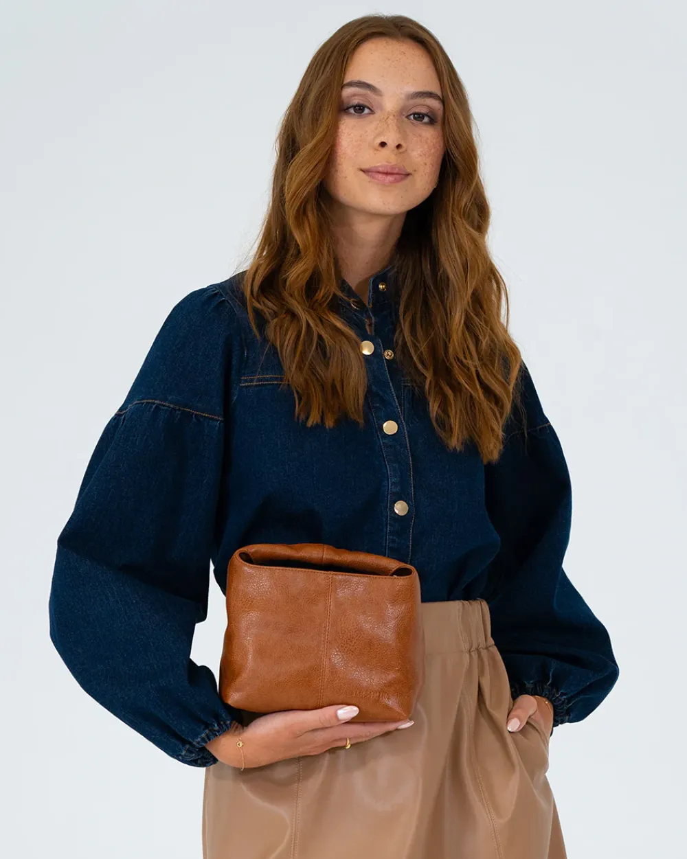 ELMS+KING Linton Crossbody - Tan Pebble