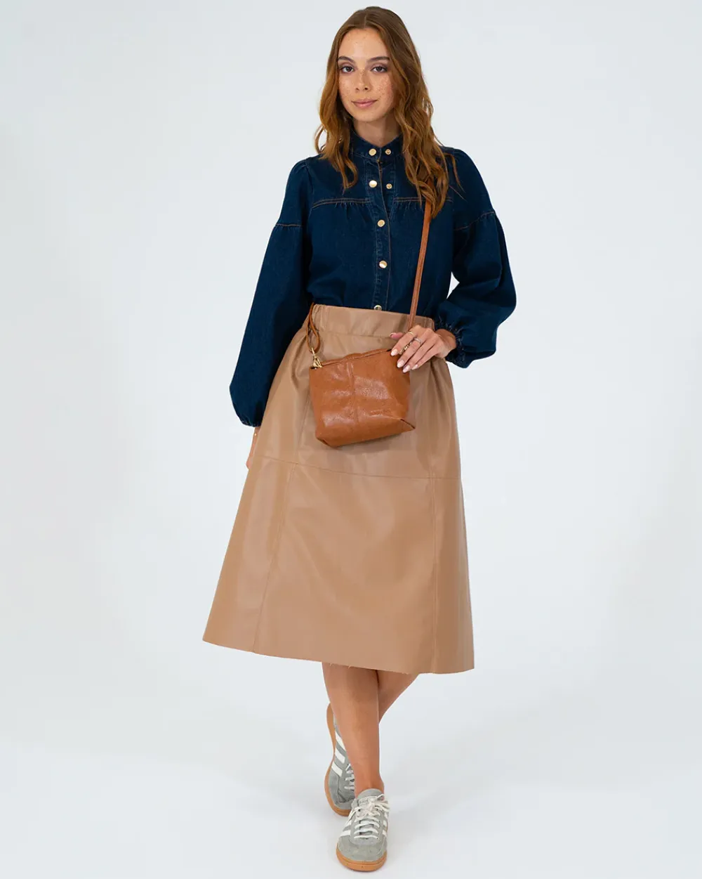ELMS+KING Linton Crossbody - Tan Pebble