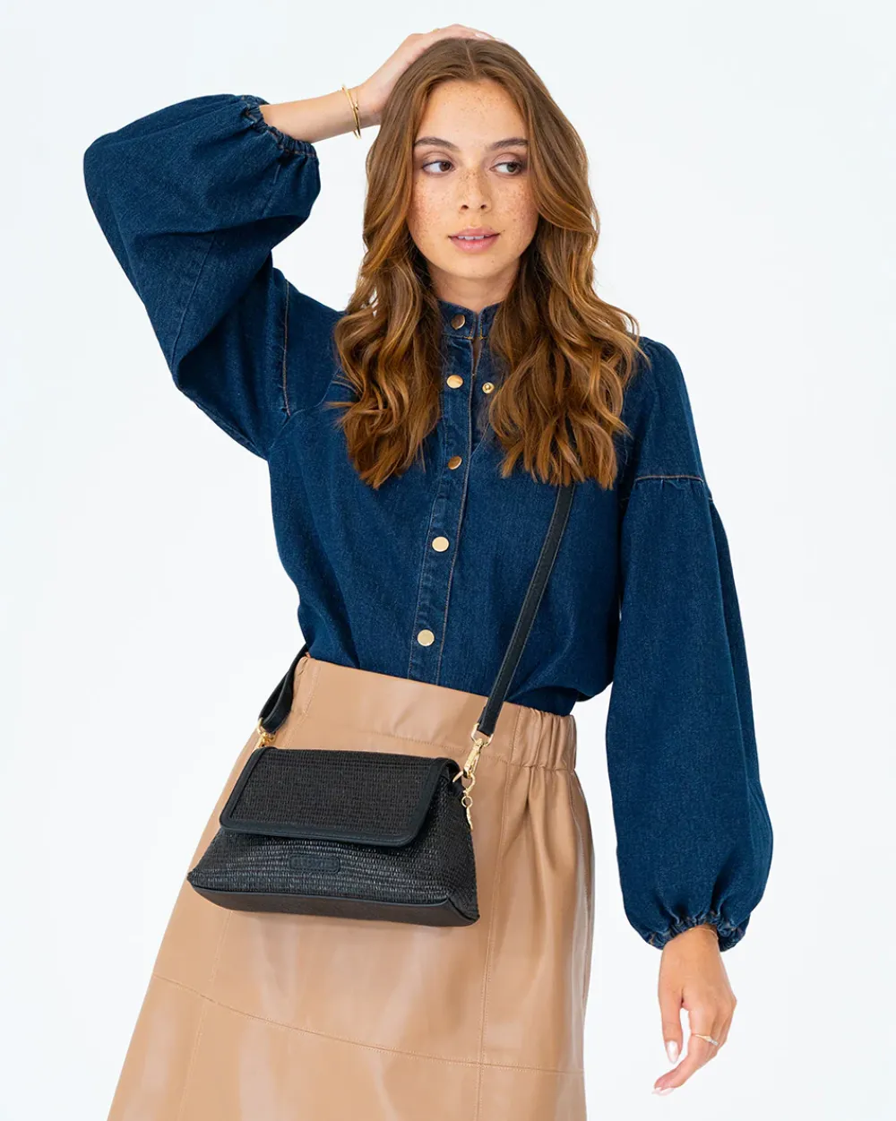 ELMS+KING Lugano Crossbody - Black Weave