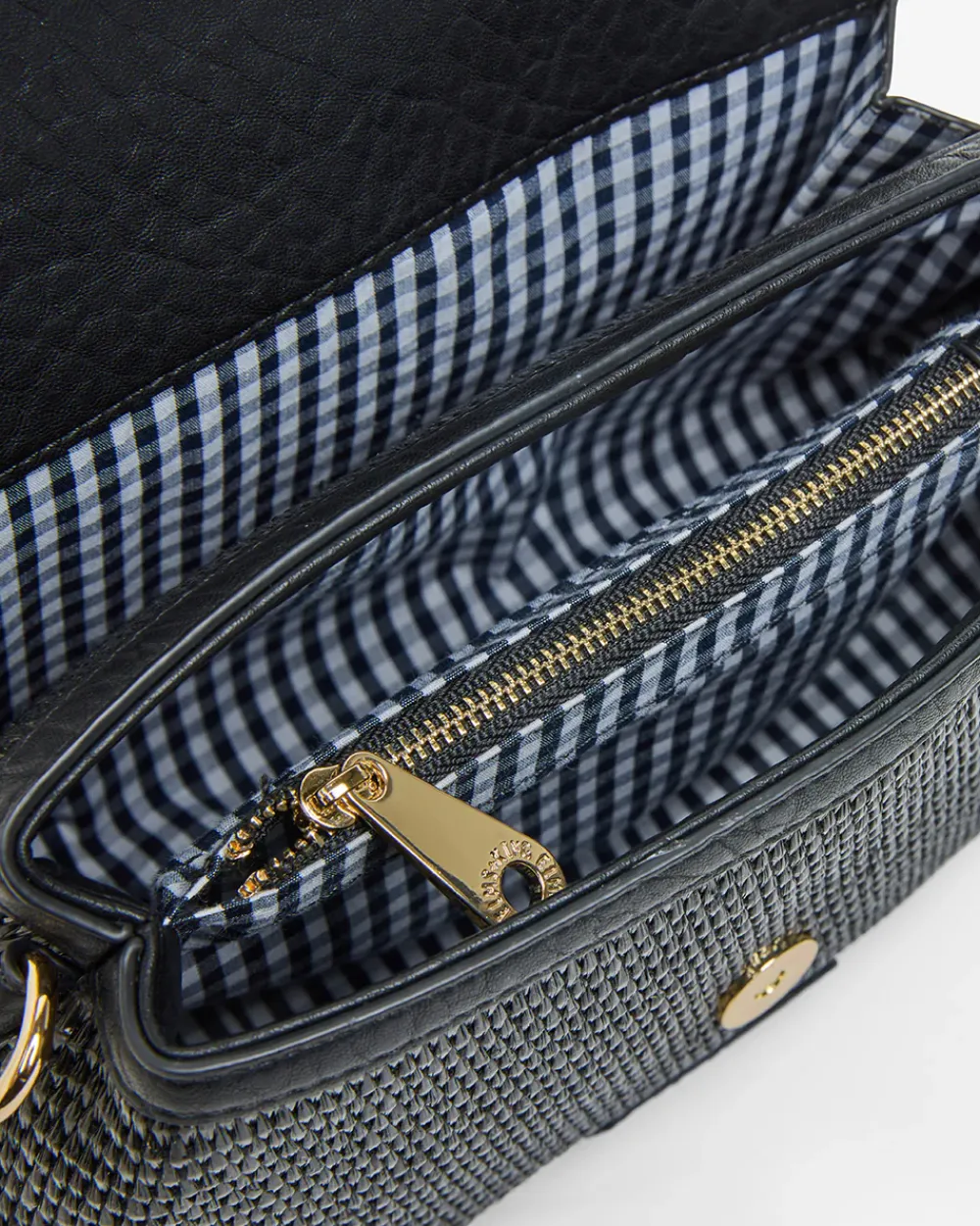 ELMS+KING Lugano Crossbody - Black Weave