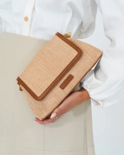 ELMS+KING Lugano Crossbody - Tan Weave