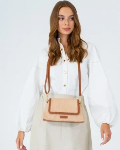 ELMS+KING Lugano Crossbody - Tan Weave