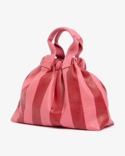 ELMS+KING Montague Tote - Burgundy Stripe