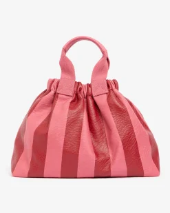 ELMS+KING Montague Tote - Burgundy Stripe