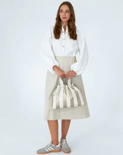 ELMS+KING Montague Tote - Gold Stripe