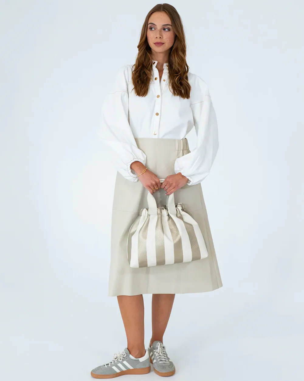 ELMS+KING Montague Tote - Gold Stripe