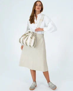 ELMS+KING Montague Tote - Gold Stripe
