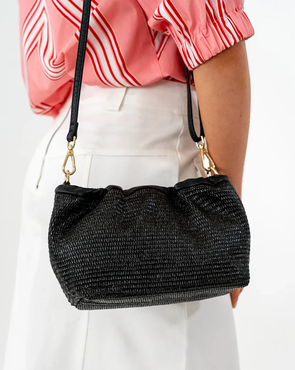 ELMS+KING Monty Bag - Black Weave