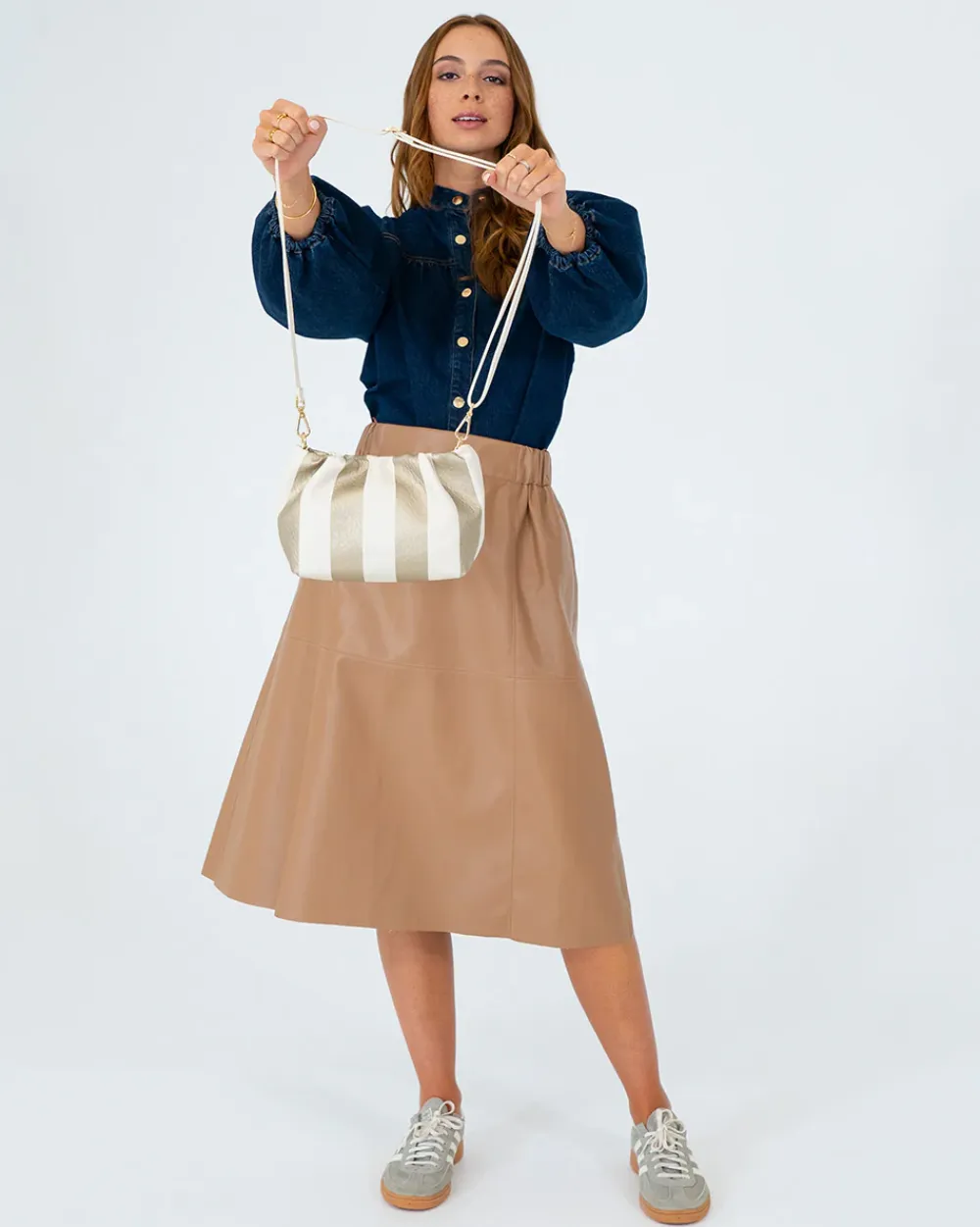 ELMS+KING Monty Bag - Gold Stripe