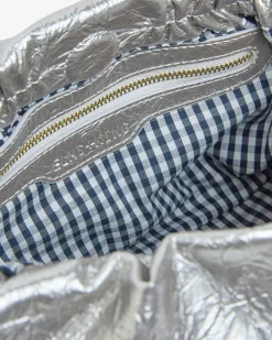 ELMS+KING Monty Bag - Silver Crinkle