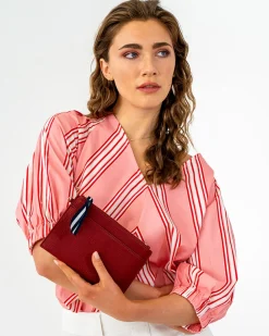 ELMS+KING New York Coin Purse - Burgundy