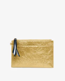 ELMS+KING New York Coin Purse - Gold Crinkle