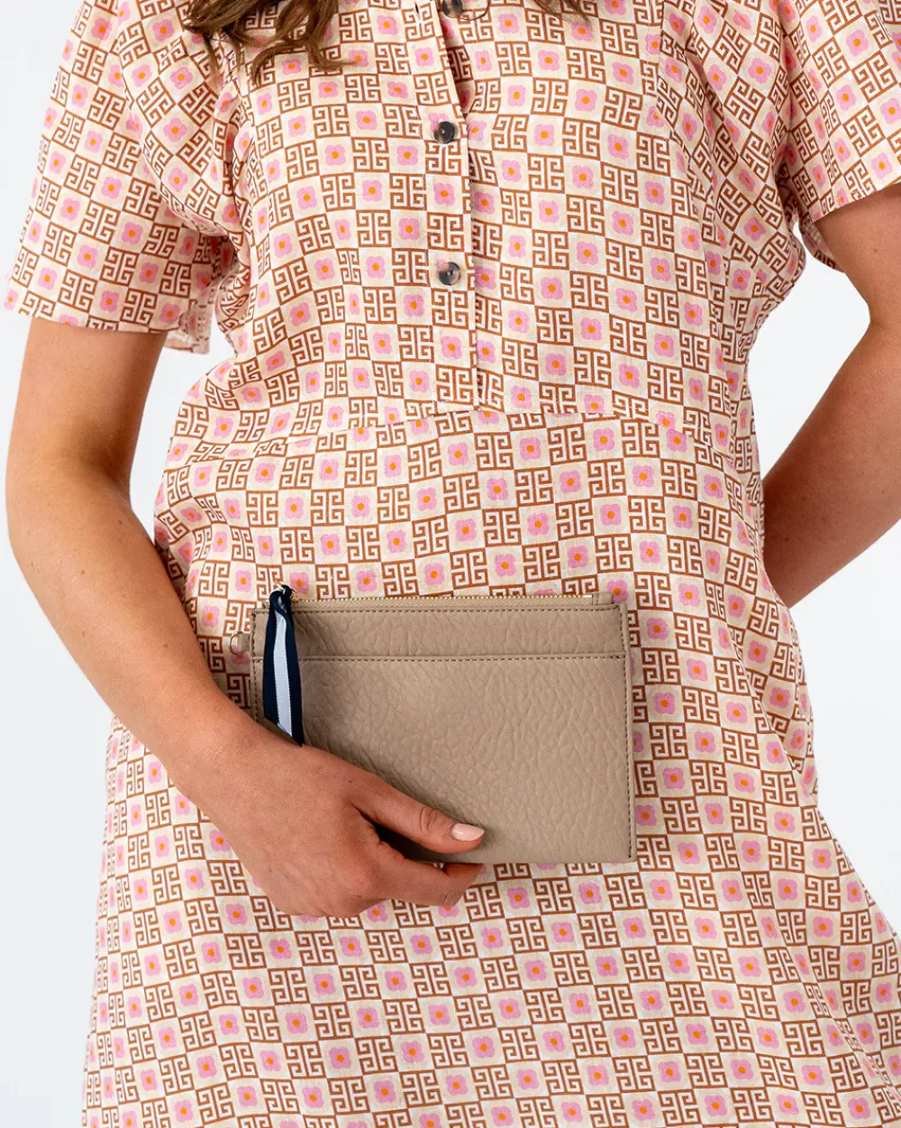 ELMS+KING New York Coin Purse - Latte
