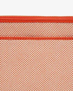 ELMS+KING New York Coin Purse - Orange w/Canvas