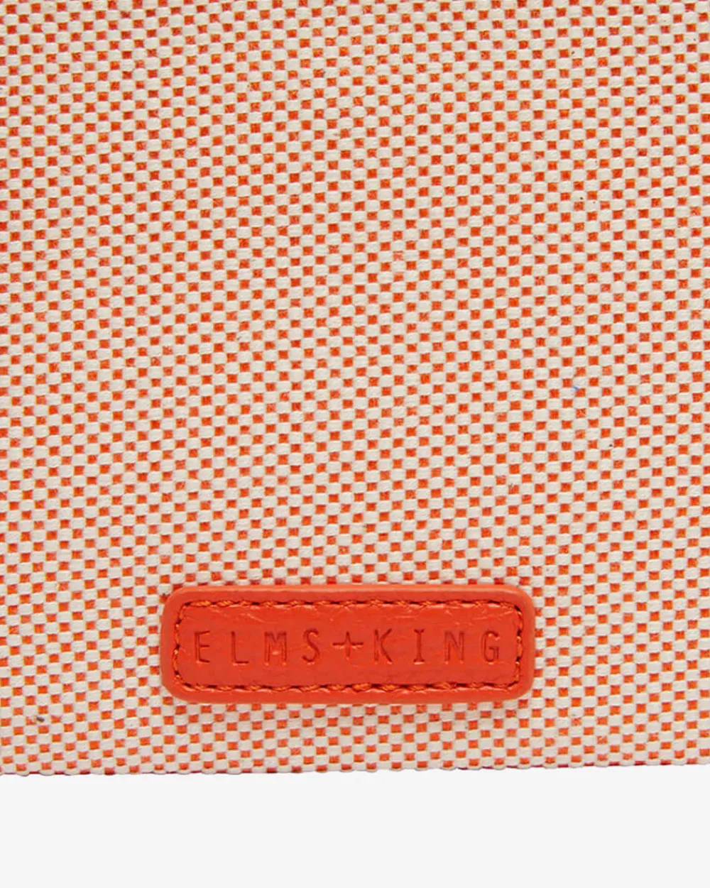 ELMS+KING New York Coin Purse - Orange w/Canvas