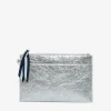 ELMS+KING New York Coin Purse - Silver Crinkle