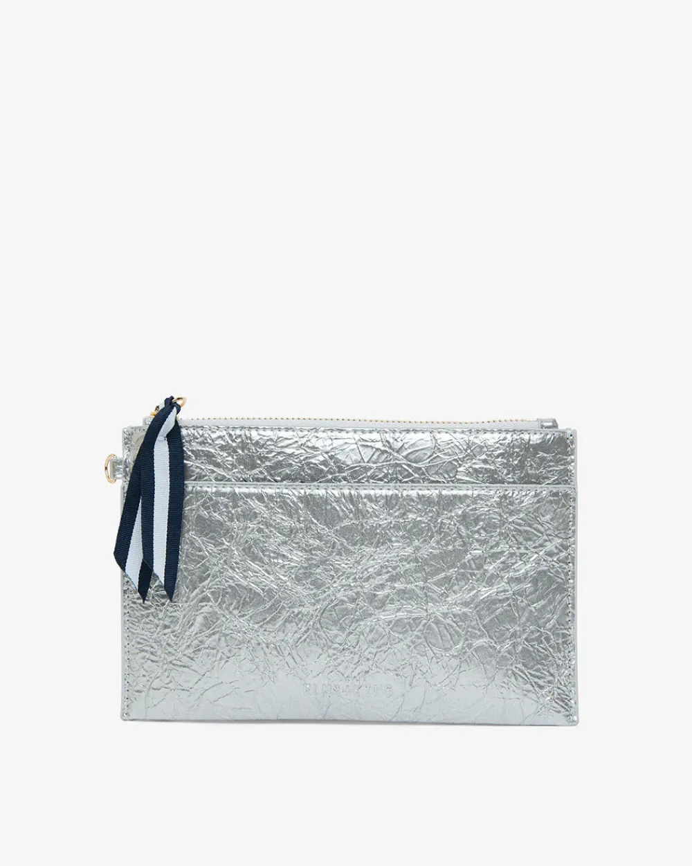 ELMS+KING New York Coin Purse - Silver Crinkle