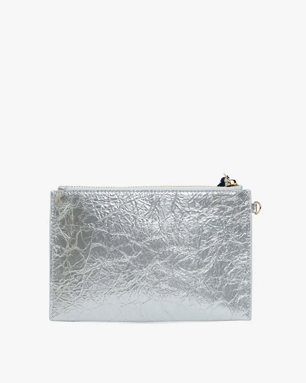 ELMS+KING New York Coin Purse - Silver Crinkle