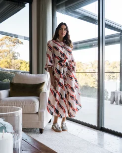 ELMS+KING Palm Beach Shirt Dress - River